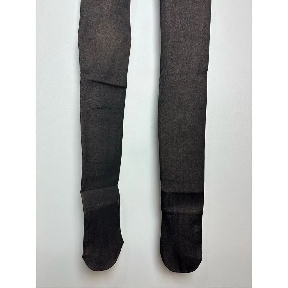 Black Sheer Fleece lined tights